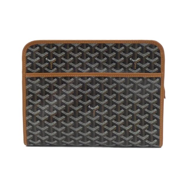 Goyard Jouvence GM second bag in 03/BLACK+TAN (black + tan) / SILVER (silver) hardware coating canvas from KOMEHYO