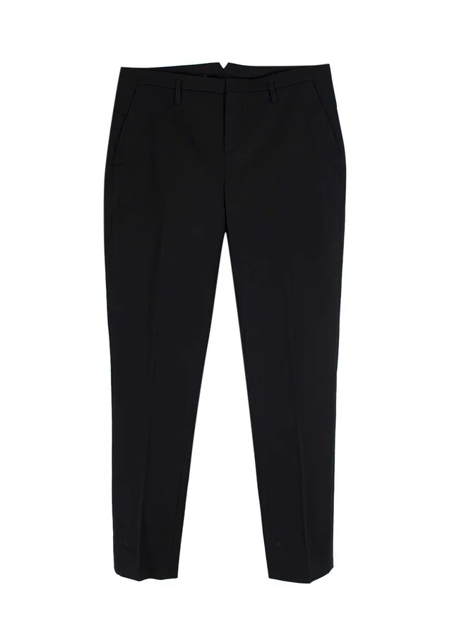 Loro Piana Black Cotton-blend Tapered Trousers in Black from HEWI