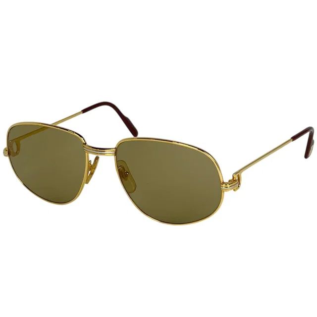 Cartier Trinity Sunglasses Eyewear Metal Gold in Gold from The Reluxe