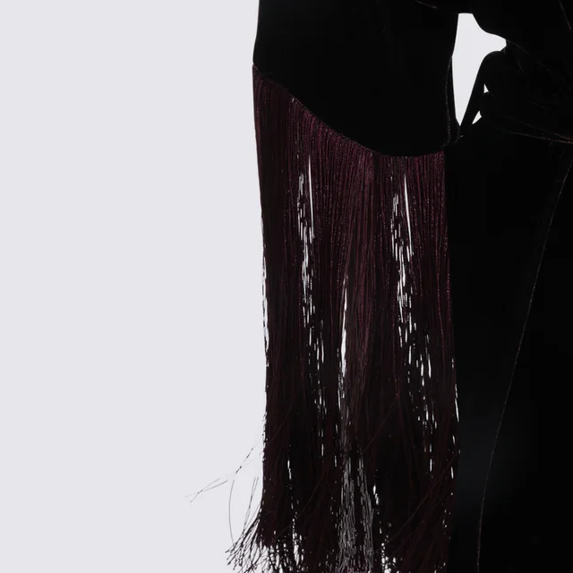 Antonelli Firenze Belted Fringed Wrap Top, photo 2 of 3 from SENSER