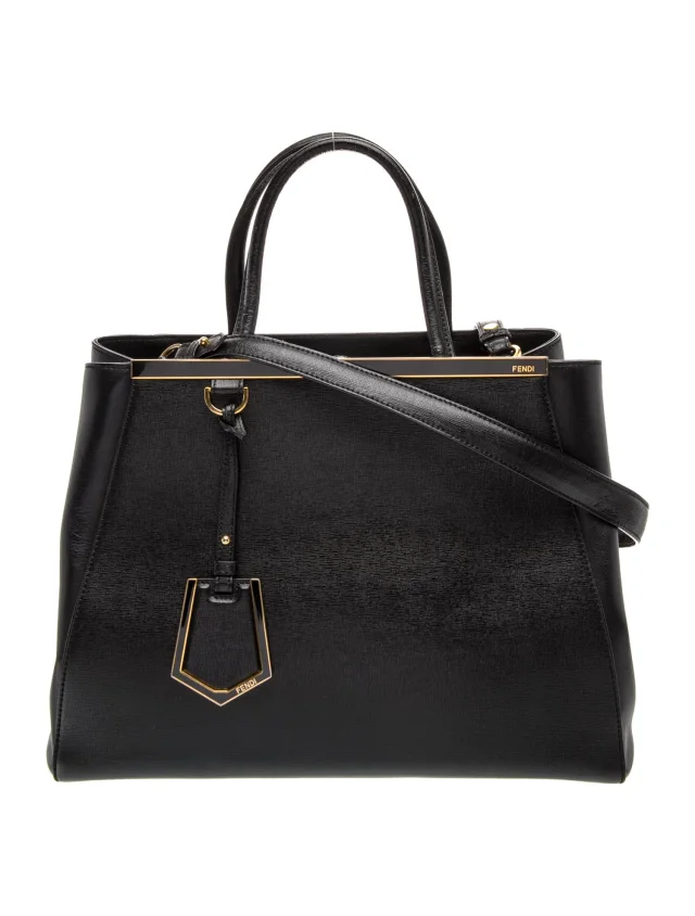 Fendi Leather 2Jours Medium in black Leather from The RealReal