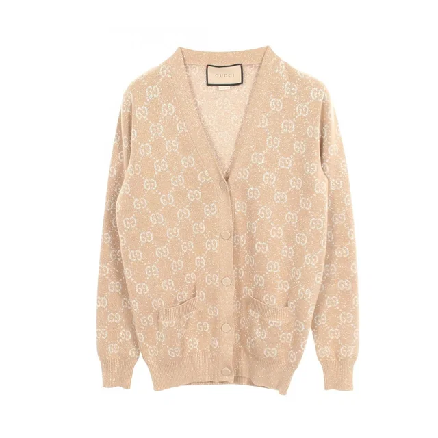 Gucci Cardigan GG Pattern Cotton from The Reluxe