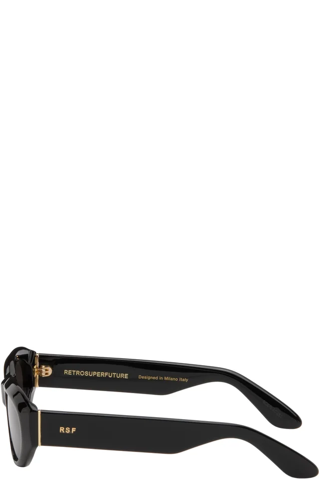 RETROSUPERFUTURE Black Cinema Sunglasses, photo 3 of 4 from SSENSE