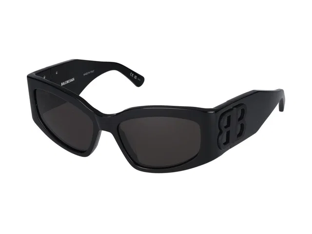 Balenciaga Bb0321s Sunglasses — Black Acetate in Black from HEWI