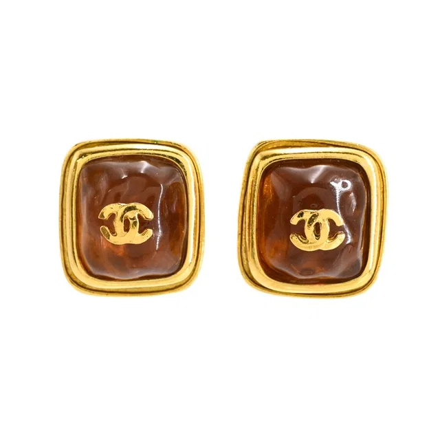Chanel Earrings Gold in Gold from The Reluxe