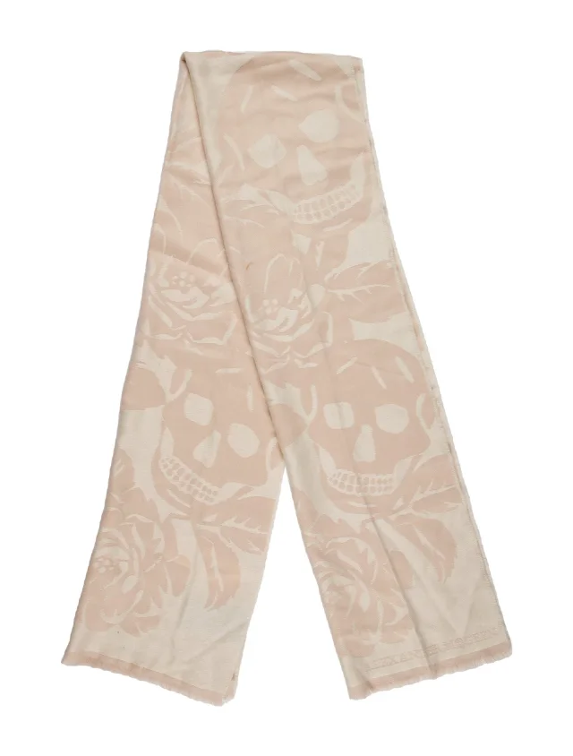 Alexander McQueen Wool Skull Scarf in Wool from The RealReal