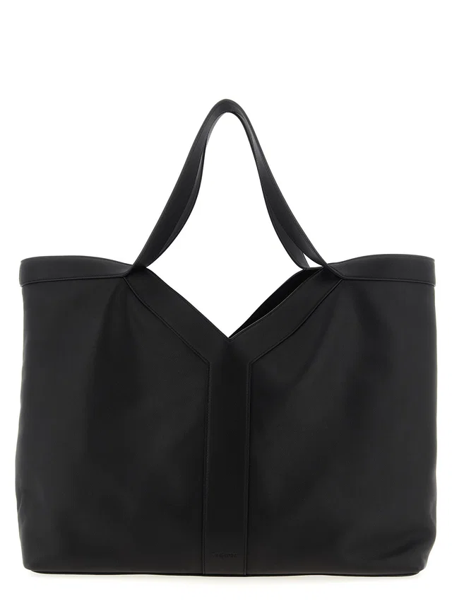 Saint Laurent Tote Bag — Black in Black Suede from HEWI