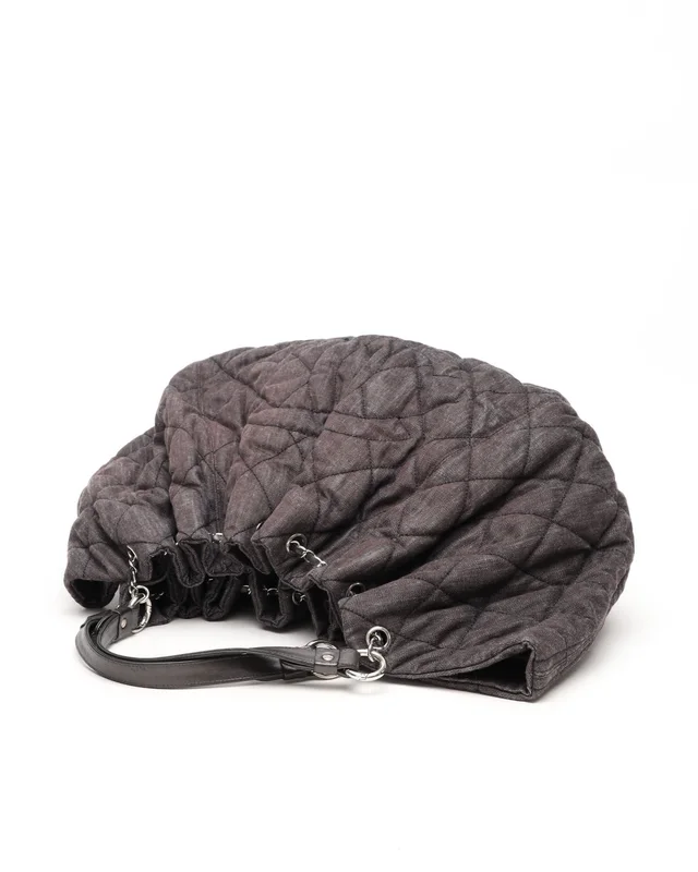 Chanel CC Denim Quilted XL Spirit Cabas Tote Bag in Denim from A Retro Tale, photo 5 of 9