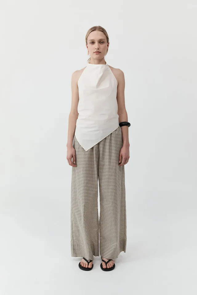 St Agni Cotton Check Relaxed Pant - Check from St. Agni, photo 1 of 1