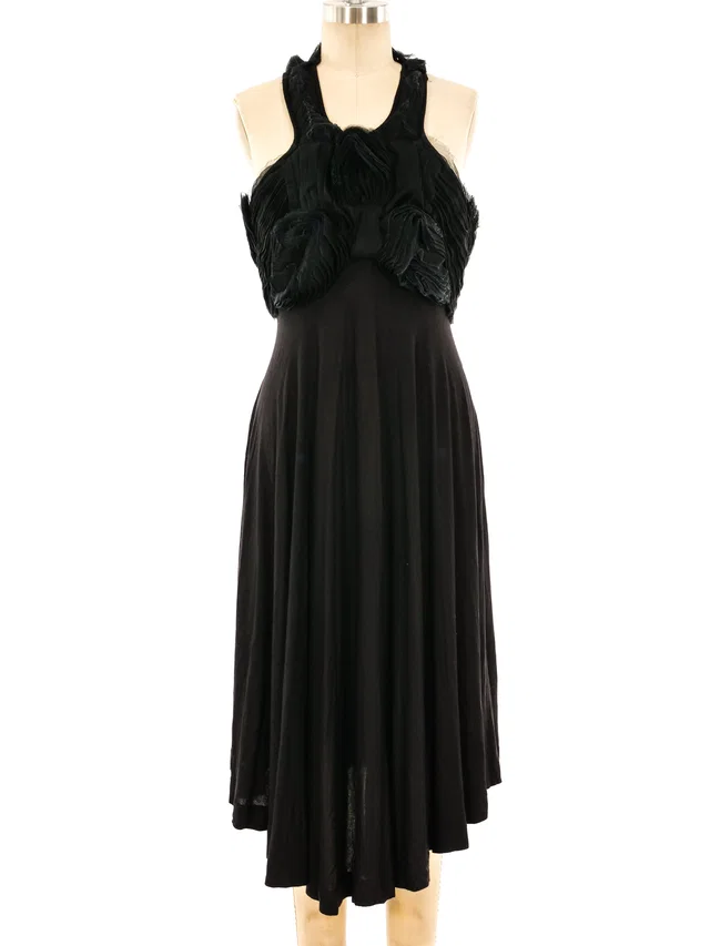 Alexander McQueen Ruffled Bodice Dress from Arcade Vintage
