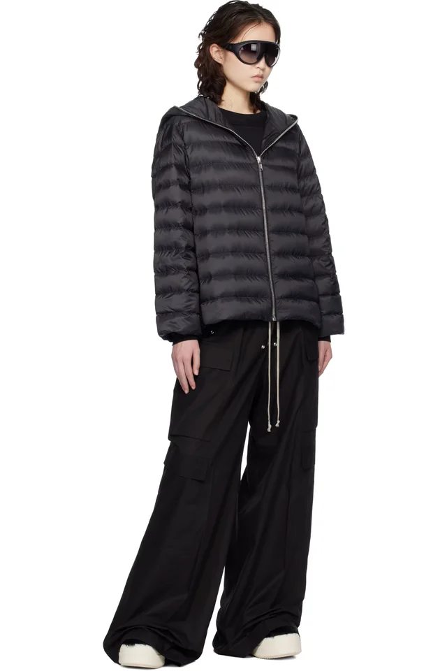 Moncler + Rick Owens Black Ziplock Down Jacket, photo 5 of 5 from SSENSE