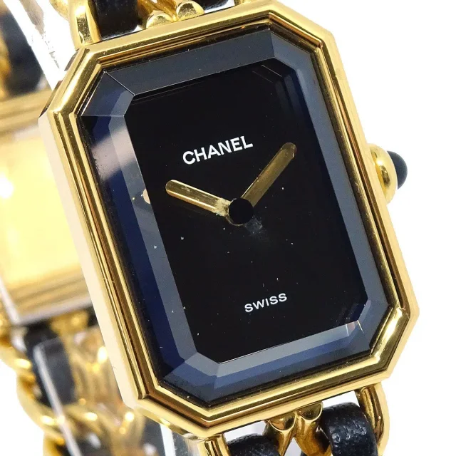 Chanel Premiere Rock Quartz Plated Metal And Leather Watch in Leather from HEWI, photo 3 of 6