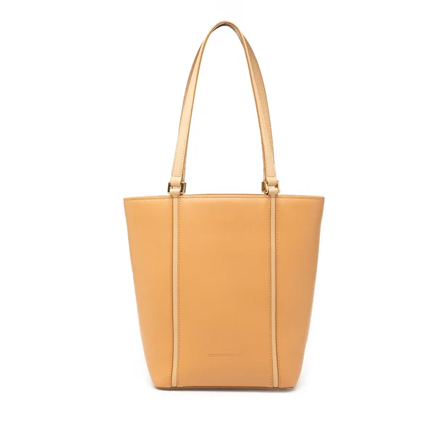 Tan Burberry Leather Tote in Brown Leather from Designer Revival