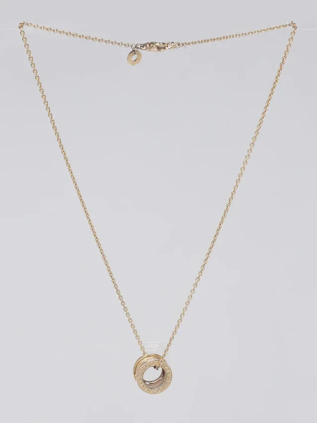 Bvlgari 18k Gold B.Zero1 Small Pendant Necklace in Gold from Yoogis, photo 4 of 8