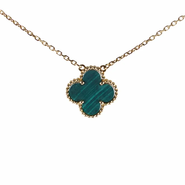 Van Cleef & Arpels Vintage Alhambra Malachite Necklace from The Purse Affair