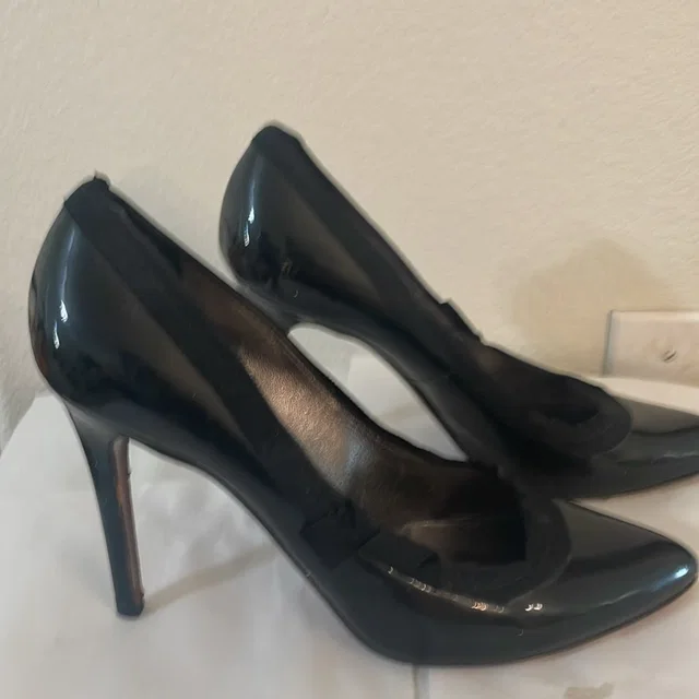 Lanvin Patent Heel Pumps Sz 8 1/2 / 9 (40) in black Patent leather from Poshmark