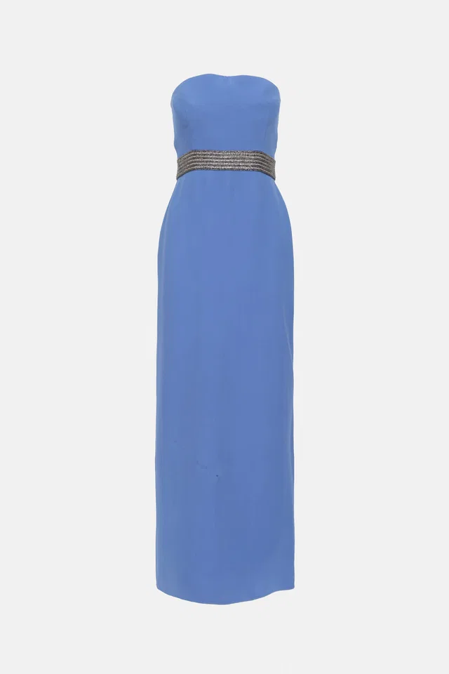 Gucci 2014 Embellished Belt Gown in Silk from VSP Consignment