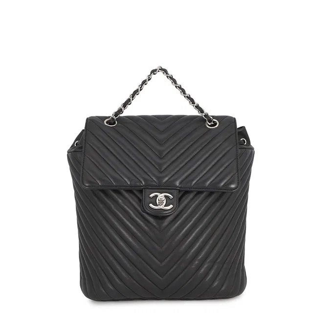 Chanel V Stitch Backpack BlackA91121 Lambskin in Lambskin from GALLERY RARE