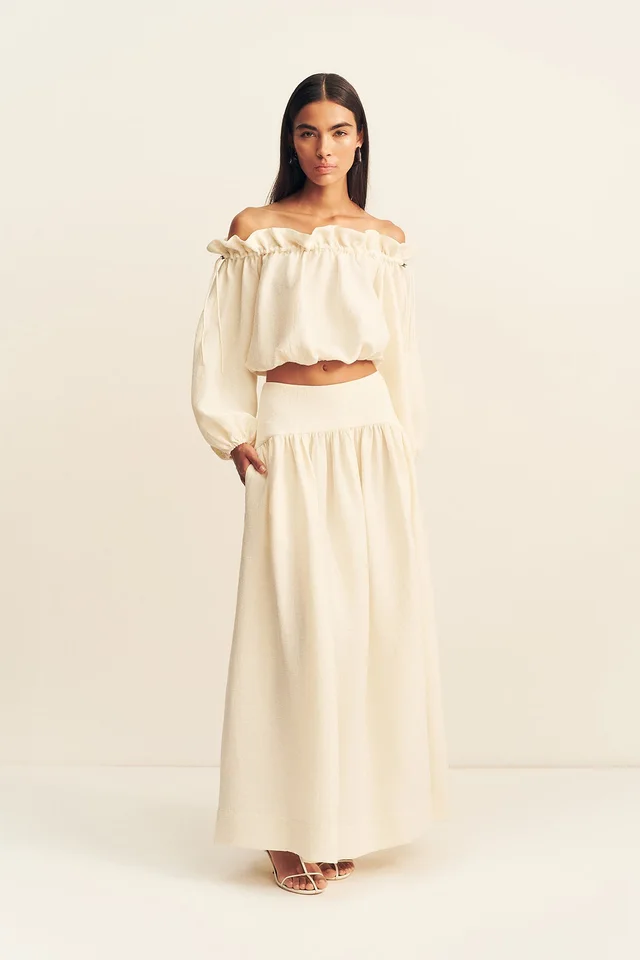 Shona Joy JASPER LINEN BLEND MAXI SKIRT - RESIN from Shona Joy, photo 1 of 1