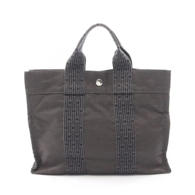 Hermès Herline Pm Tote Bag Handbag Nylon Canvas Women's Gray in gray Canvas from Poshmark, photo 2 of 10