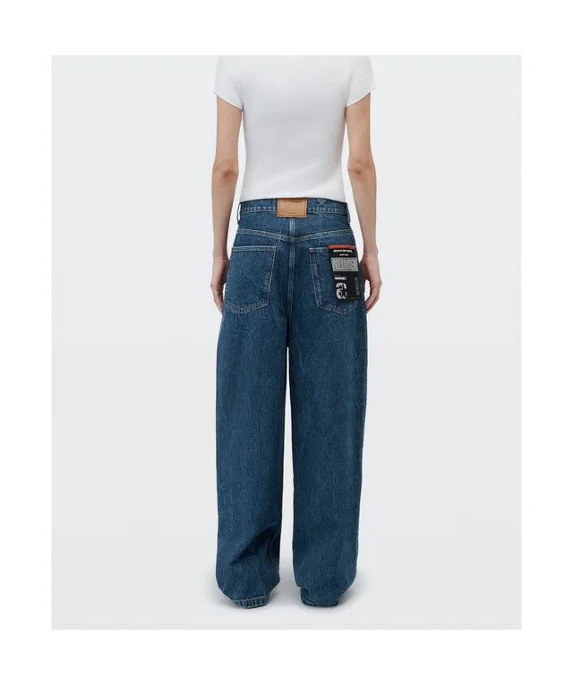 Alexander Wang crystal-embellished wide-leg jeans, photo 4 of 4 from SENSER