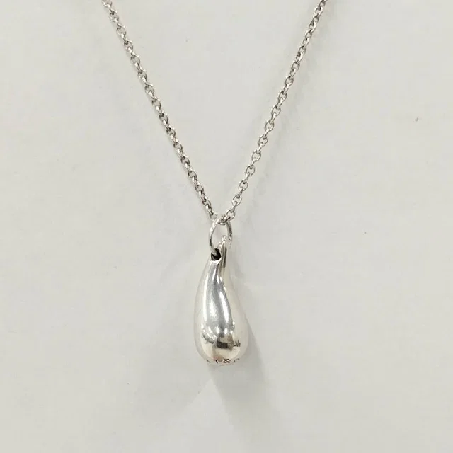 Tiffany & Co. Teardrop Necklace Silver in Silver from The Reluxe