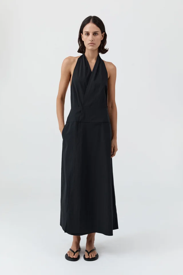 St Agni Halter Wrap Dress - Black from St. Agni, photo 1 of 1
