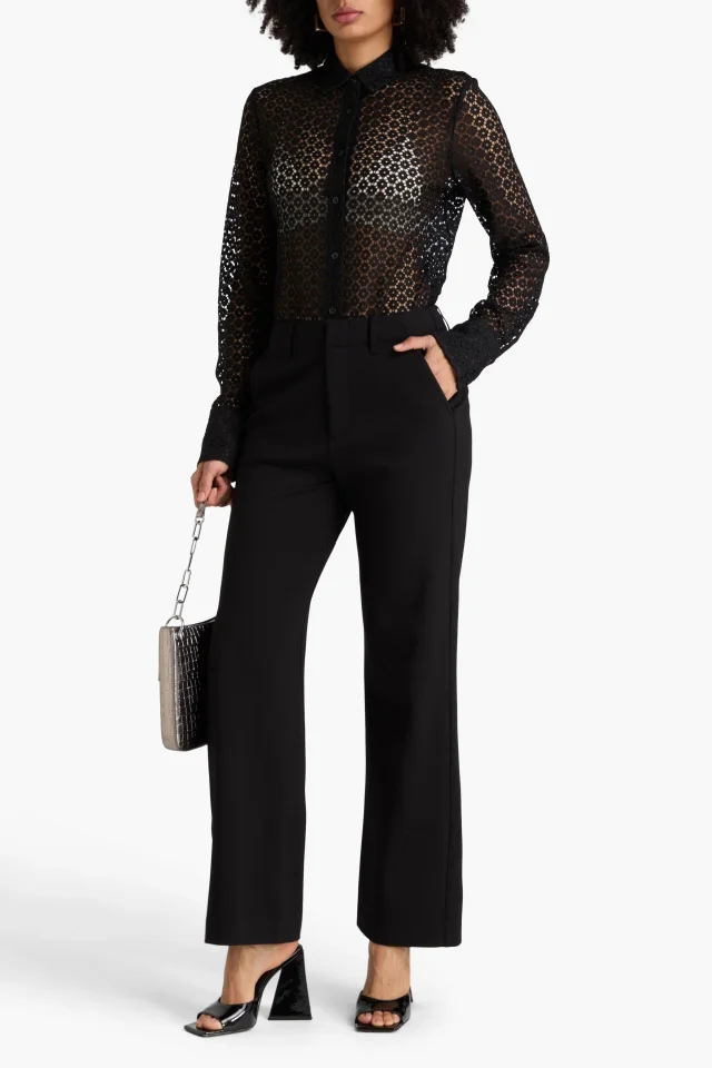 Rag & Bone Yvette Corded Lace Shirt in Black, photo 2 of 4 from THE OUTNET