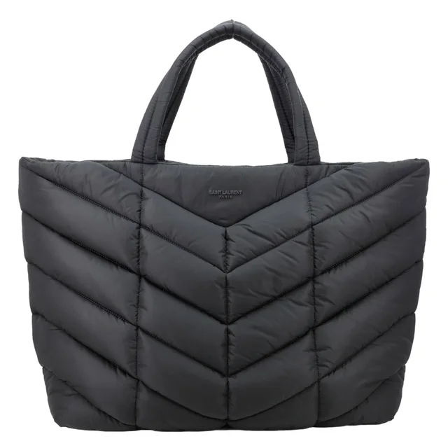 Saint Laurent Puffer Nylon Tote Bag Black from Dallas Designer Handbags
