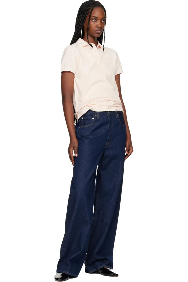 Maison Kitsuné Pink Baby Fox Regular Polo, photo 4 of 4 from SSENSE