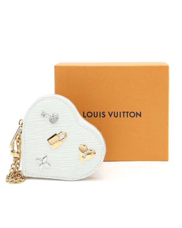 Louis Vuitton Love Lock Heart Coin Purse in Leather from A Retro Tale, photo 2 of 4
