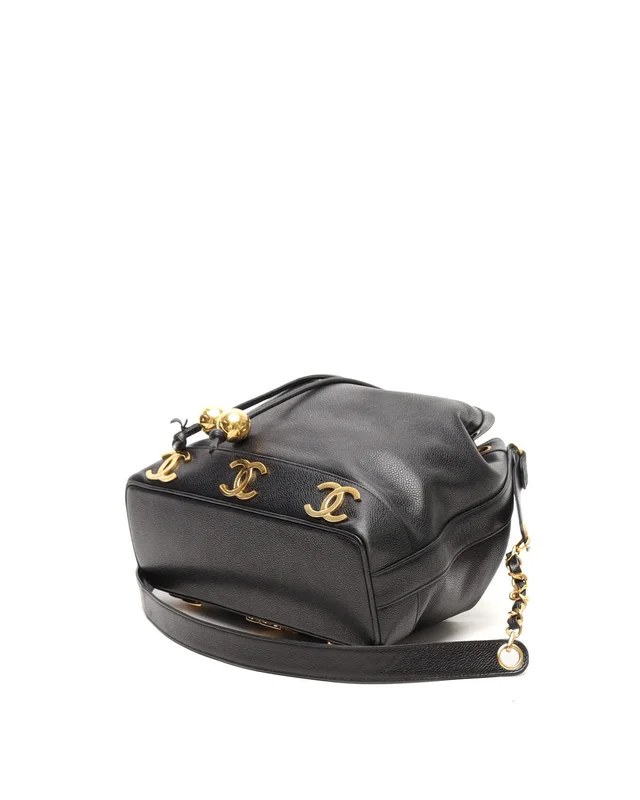 Chanel CC Caviar Bucket Bag in Caviar leather from A Retro Tale, photo 4 of 14