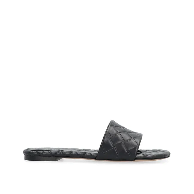 Bottega Veneta Black Lamb Leather Mules in Black Lambskin from HEWI