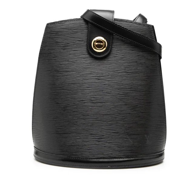 Black Louis Vuitton Epi Cluny Shoulder Bag in Black Leather from Designer Revival