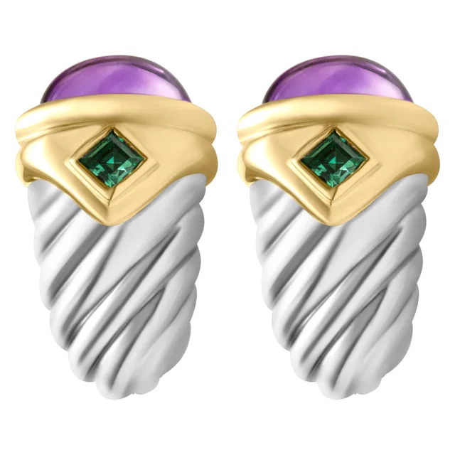 David Yurman Jewelry Earrings in Yellow Gold, Sterling Silver from Gray And Sons