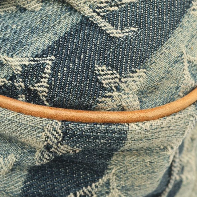 Louis Vuitton Monogram Porte Epaule Raye MM Bag in Denim from A Retro Tale, photo 6 of 13