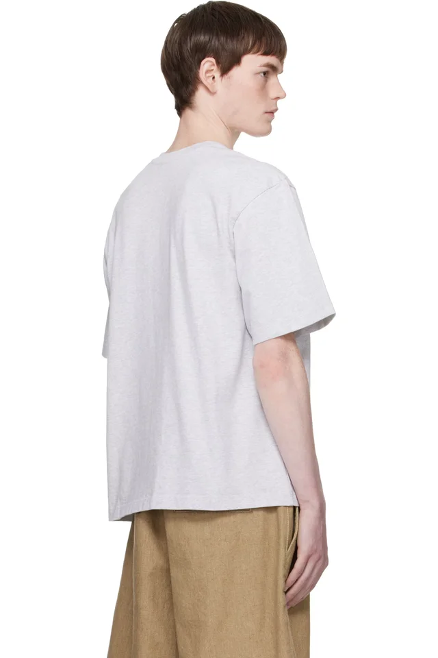 Casablanca Gray 'Collage D'Icônes Graphiques' Oversized T-shirt, photo 3 of 4 from SSENSE