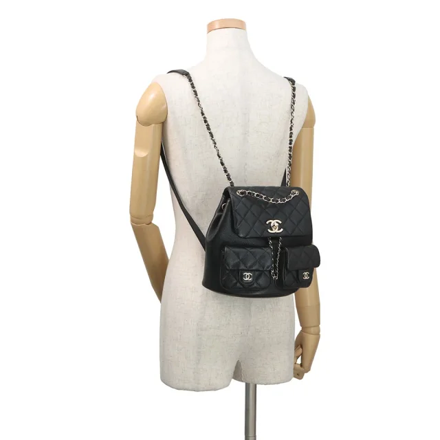 Chanel Matelasse CC Logo Backpack BlackAS3787 Caviar Leather in Caviar leather from GALLERY RARE, photo 4 of 13