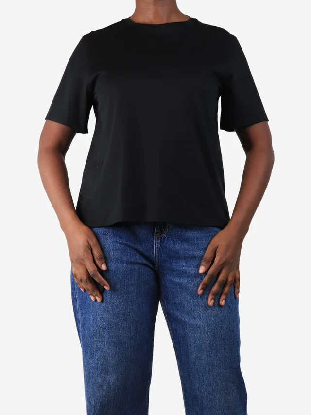 Balenciaga Black short-sleeved t-shirt - size UK 12 in Black from Sign of the Times
