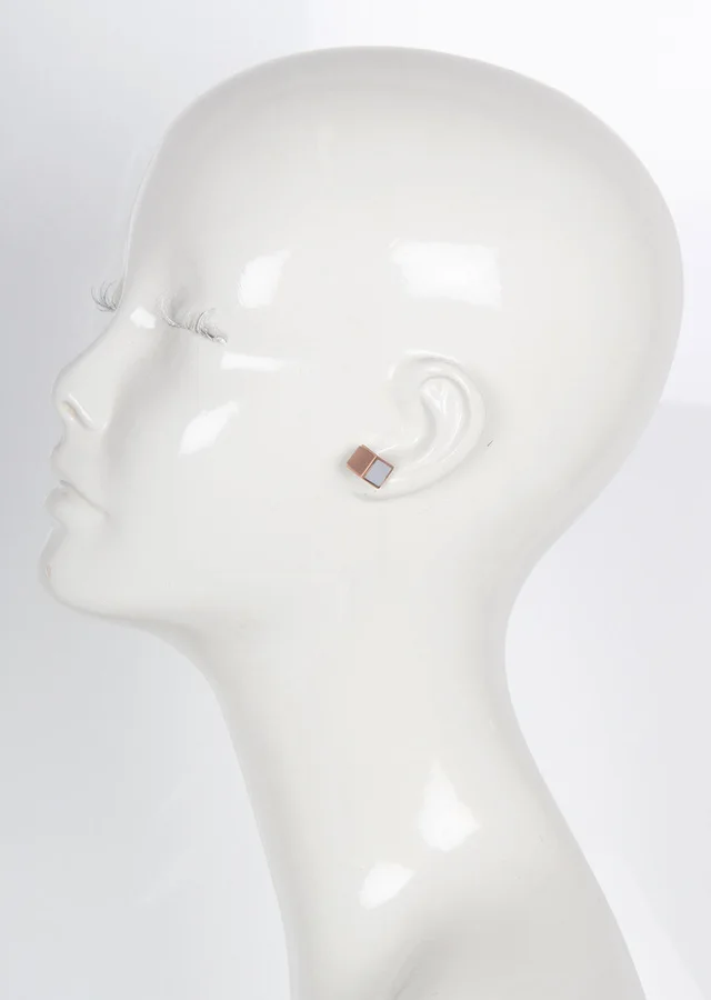 Eddie Borgo Inlaid Cube Stud Earrings from Cultstatus, photo 1 of 1