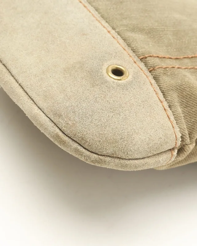 Saint Laurent Logo Shoulder Bag in Suede from A Retro Tale, photo 4 of 6