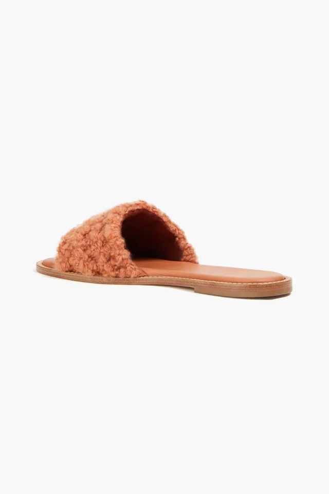 Gabriela Hearst Ballast Cashmere Slides in Red, photo 3 of 4 from THE OUTNET
