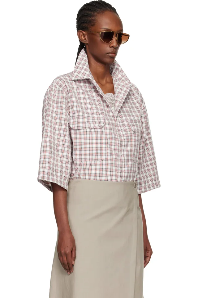 WILLY CHAVARRIA White & Red S/S Corcoran Shirt, photo 2 of 4 from SSENSE