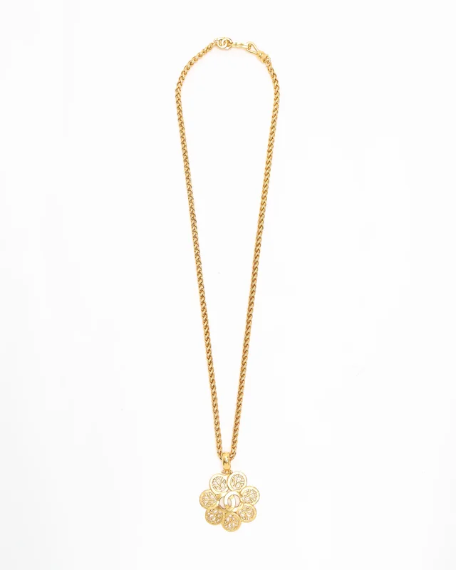 Chanel Vintage Coco Mark Necklace from A Retro Tale, photo 2 of 6