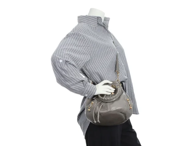 Balenciaga Gray Giant 12 Gold Pompon in Grey Leather from Ann's Fabulous Finds, photo 9 of 9