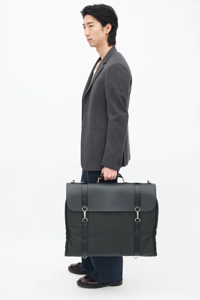 Louis Vuitton Leather & Nylon Gibeciere Garment Bag in Nylon from VSP Consignment