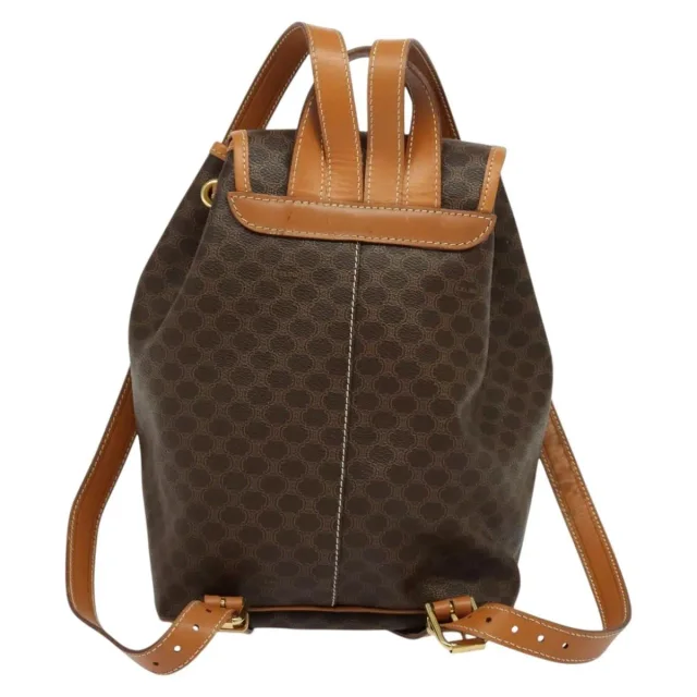 Celine Vintage Macadam Canvas And Leather Brown Pvc Bag in Brown Canvas from HEWI, photo 2 of 6