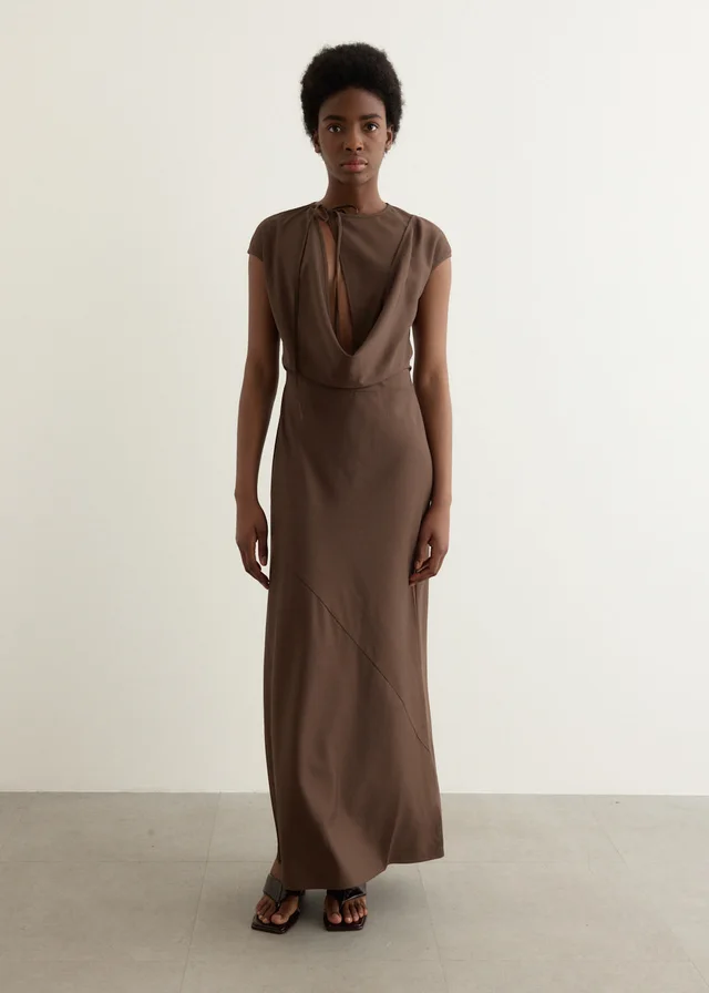 Wynn Hamlyn Maeve Maxi Dress in Brown from Incu, photo 1 of 1