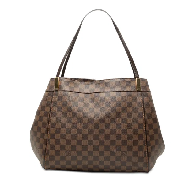 Brown Louis Vuitton Damier Ebene Marylebone GM Tote Bag in Brown Canvas from Designer Revival