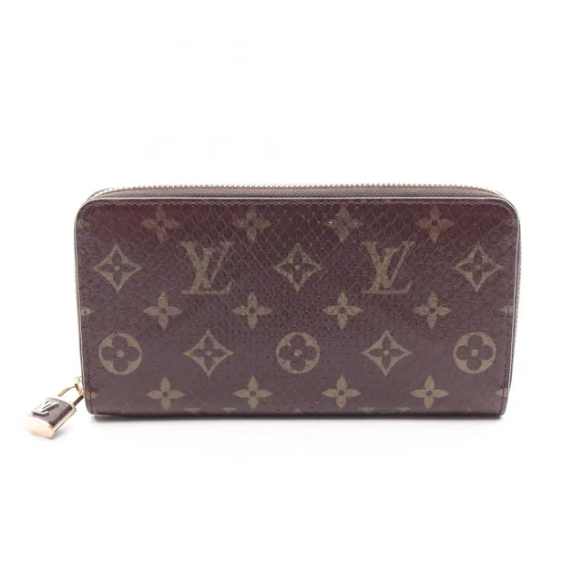 Louis Vuitton Round Long Wallet Zippy Long Monogram Exoticcles in Leather from The Reluxe
